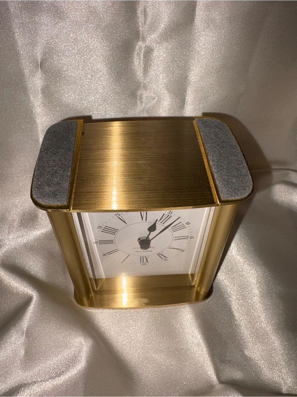 Tiffany & Co. Gold-Tone Brass Desk Clock✨